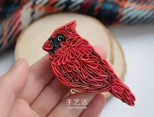 Like exquisite quilling paper! The charming soft clay animal works of the Russian girl