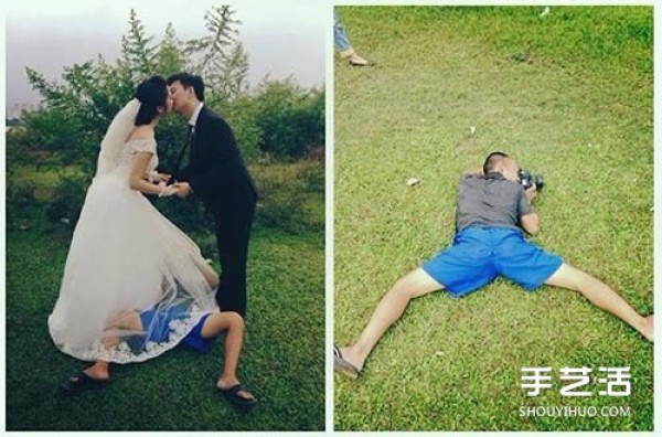 The beautiful and unscientific wedding photos are thanks to the hard work of the people behind the scenes