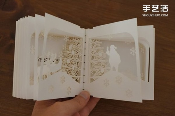 Appreciation of 360-degree three-dimensional hollow book works and exquisite hollow book pictures