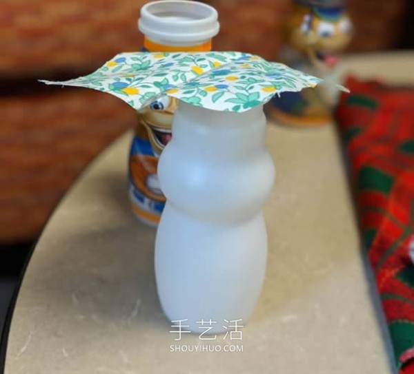 It only takes a few minutes! Milk bottle handmade cute snowman