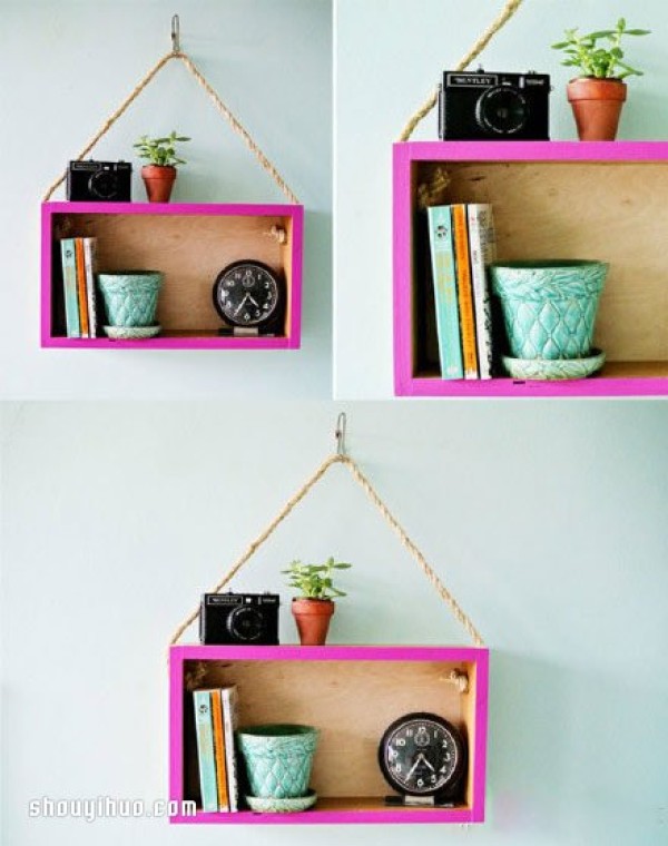 Artistic style storage rack DIY handmade illustrated tutorial