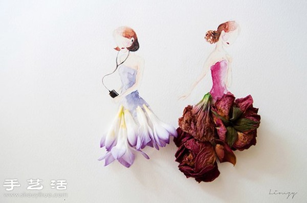 Creative DIY: Flowers + paintings tell the story of mothers life