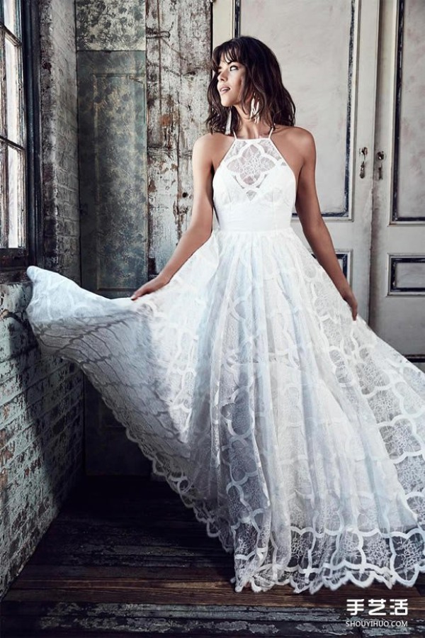 Niche wedding dress brand Grace Loves Lace white lace dress