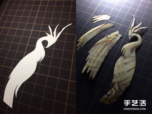 Pictures of the classic anime "Cardcaptor Sakura" Clow card paper sculptures