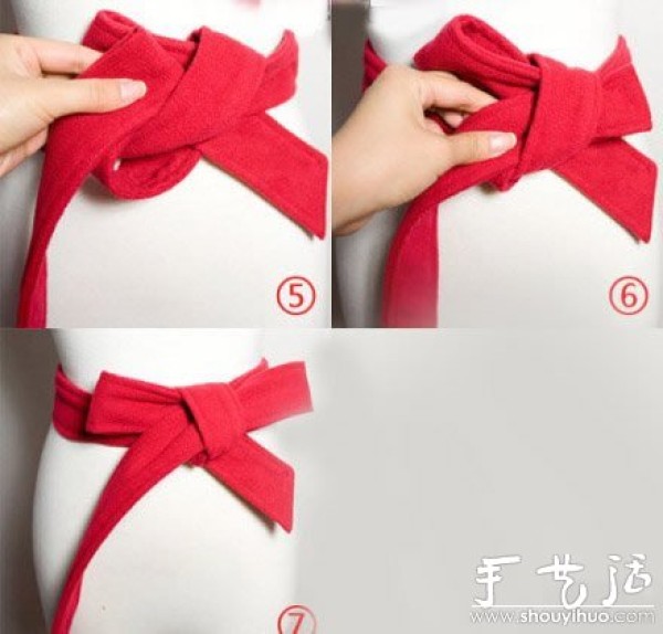 How to tie a bow belt with a long windbreaker or gown