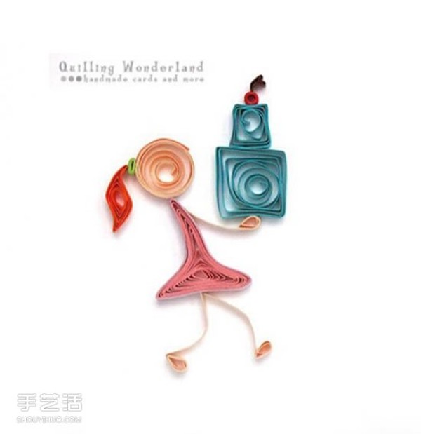 Simple and cute quilling paper pictures suitable for novice rolling paper patterns