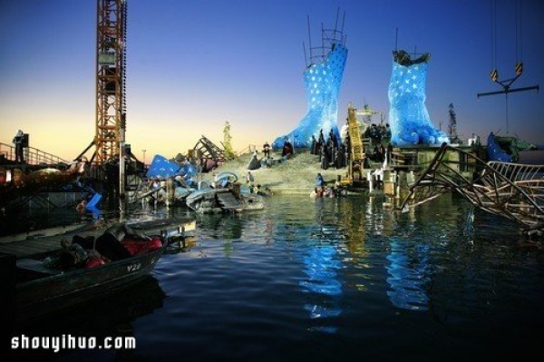 The magnificent water opera house on Lake Constance in Austria