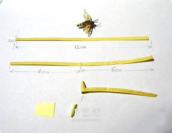 Handmade Paper Quilled Bee Tutorial Illustrated How to Use Quilled Paper to Make a Little Bee