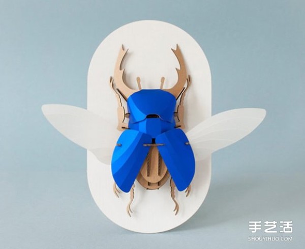 3D insect paper sculptures allow you to regain the fun of hand-making through puzzles