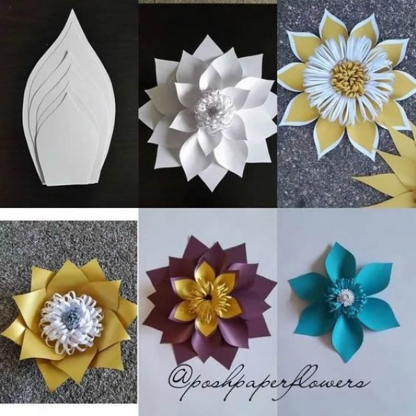 How to make handmade paper flowers with many beautiful paper flowers with complete illustrations