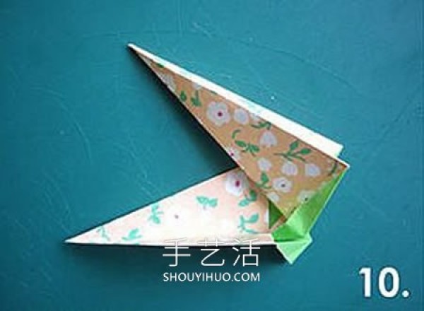 Super simple illustration of how to fold a seven-pointed star