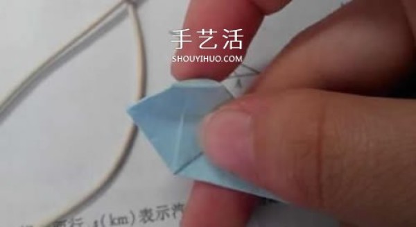 The step-by-step diagram of how to fold a love diamond ring can also be folded into a cute couples style