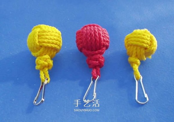 How to knit a sphere with rope, how to knit a small ball pendant with rope