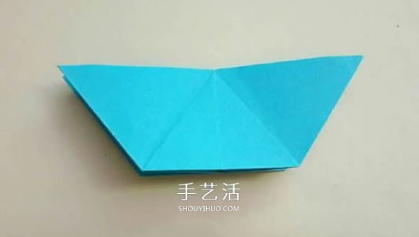 Five-cornered star origami illustration, how to fold an inner and outer double five-pointed star