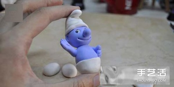 Ultra-light clay Smurf making illustrated handmade Smurf clay tutorial