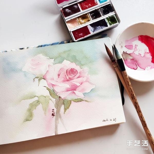 Steps to draw flowers with watercolor, pictures of flowers, watercolor painting techniques tutorial