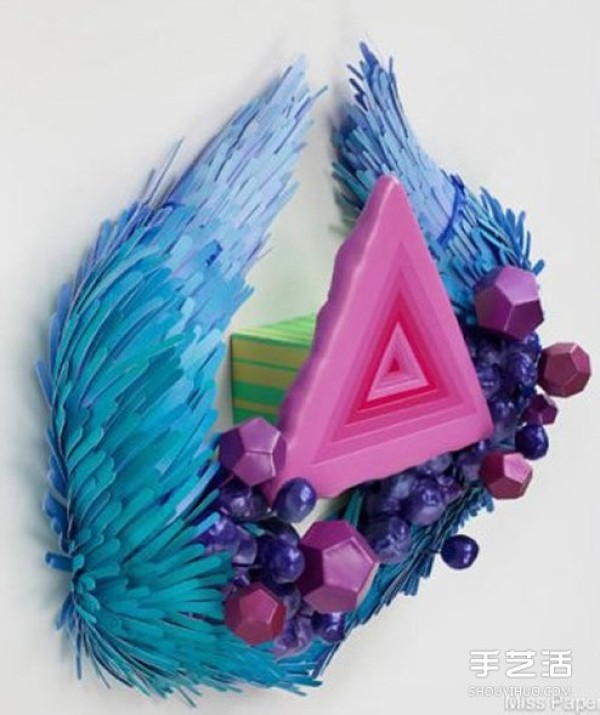 Appreciation of pictures of beautiful and abstract 3D paper sculpture art works