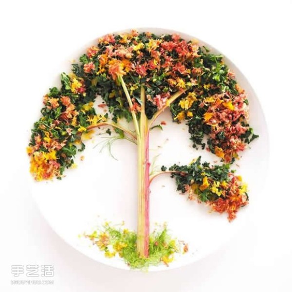 Art on the Plate uses vegetable and fruit kitchen waste to create a culinary canvas