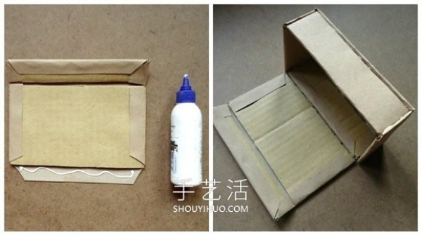 Tutorial on how to use cardboard waste to make beautiful storage boxes by hand