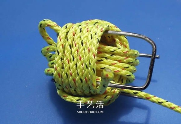 How to knit a sphere with rope, how to knit a small ball pendant with rope