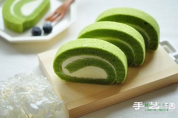 How to make green matcha angel cheese cake rolls