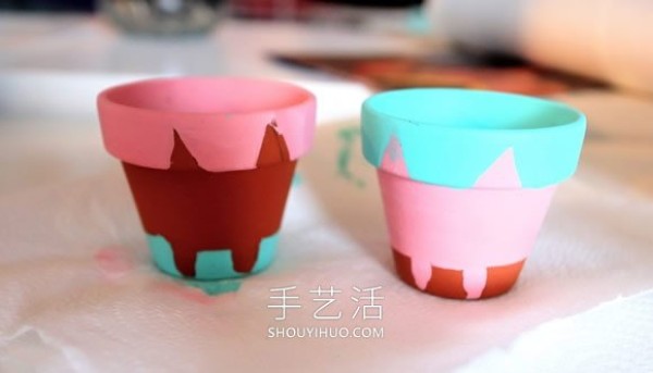 Cartoon drawing of succulent flower pot! Simple hand-painted transformation into super cute style