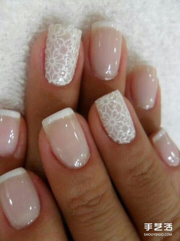 Beautiful wedding nail art design, decorate yourself with details! 