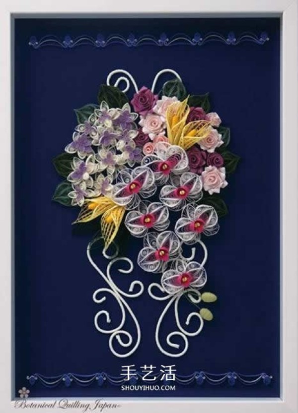 Its so beautiful! A collection of pictures of handmade three-dimensional paper flower works