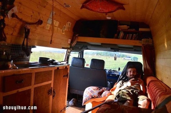 An old LDV van was converted into a campervan and traveled around the world in 5 months