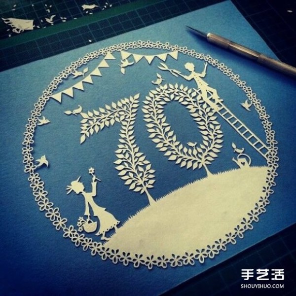 Beautiful paper carvings, appreciate the pictures of paper carvings with smooth lines