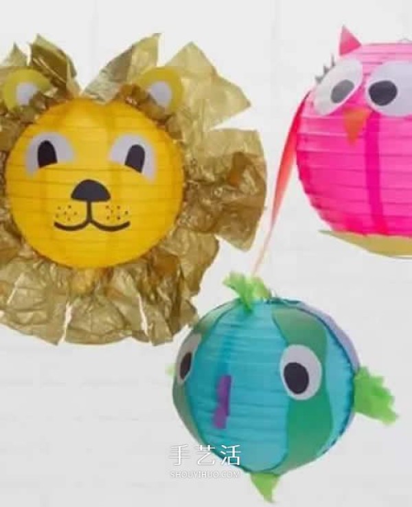 Simple animal lantern making method, childrens handmade small animal lantern