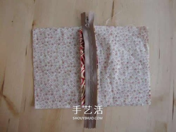 How to make a double-layer zipper cloth bag, homemade fabric zipper bag DIY diagram