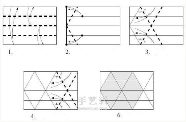 How to get regular hexagonal paper when folding, sharing 3 ways