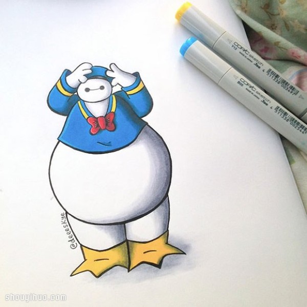 Baymax cosplays into classic Disney characters