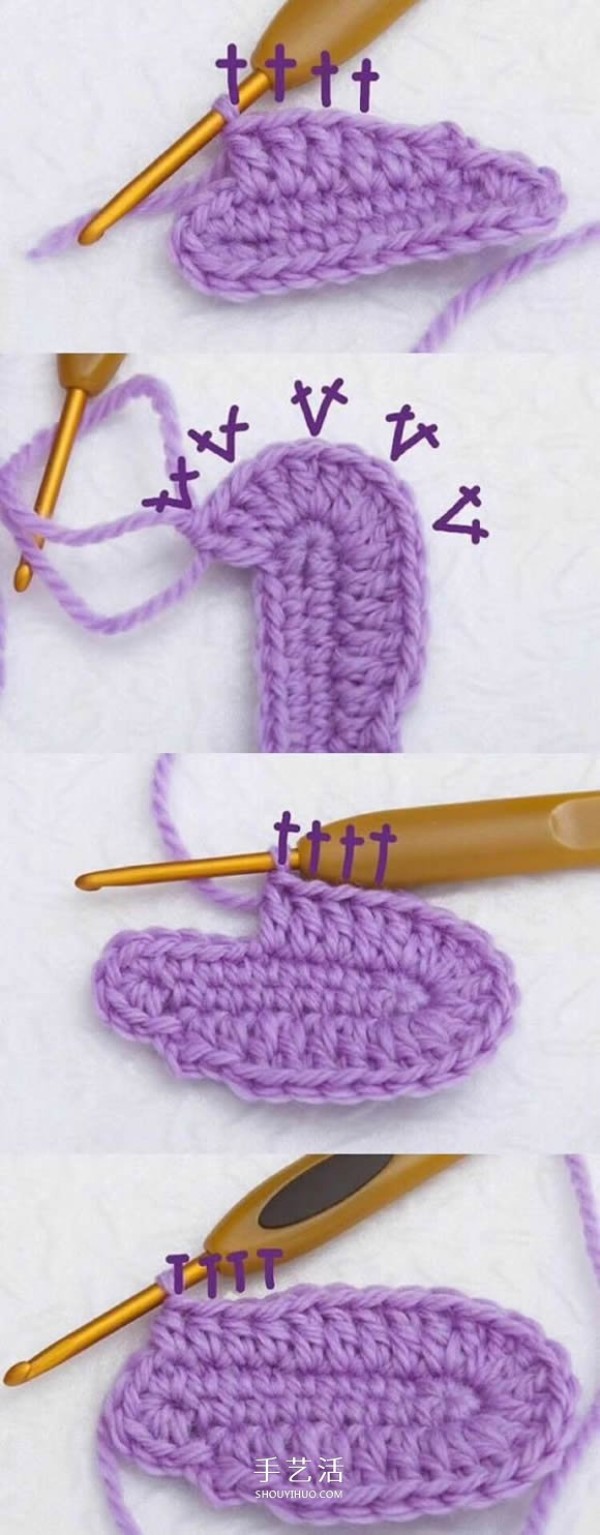 The crochet method of cute baby shoes and the tutorial of crocheting baby shoes