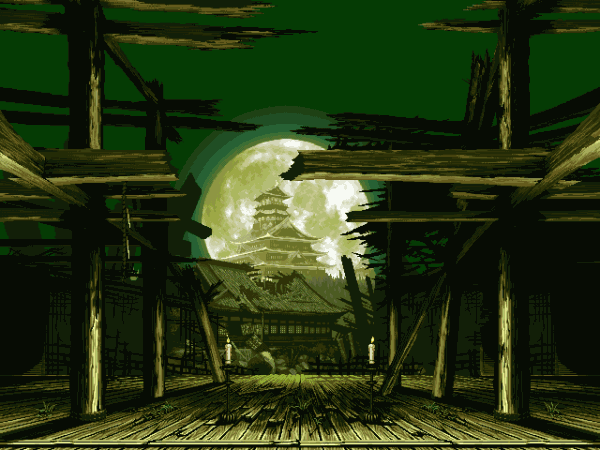 Gorgeous dynamic background for eight-bit games