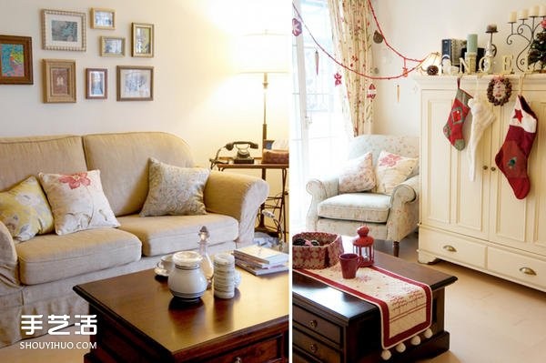 The 80-square-meter country-style home decoration is so comfortable that you don