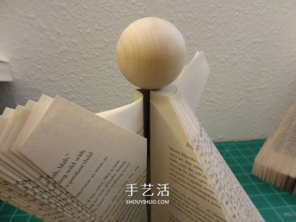 Christmas Angel Book Ornament DIY, a very creative reuse of old books