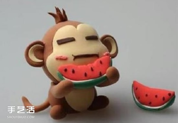 Ultra light clay Yohee Monkey DIY handmade clay Yohee Monkey illustration