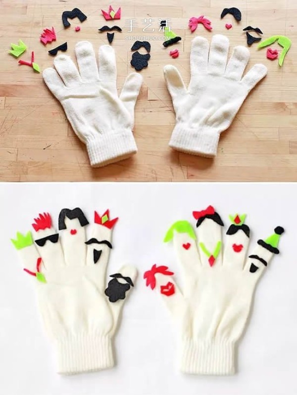 Its so easy to transform gloves and socks into hand puppets and make homemade cloth toys