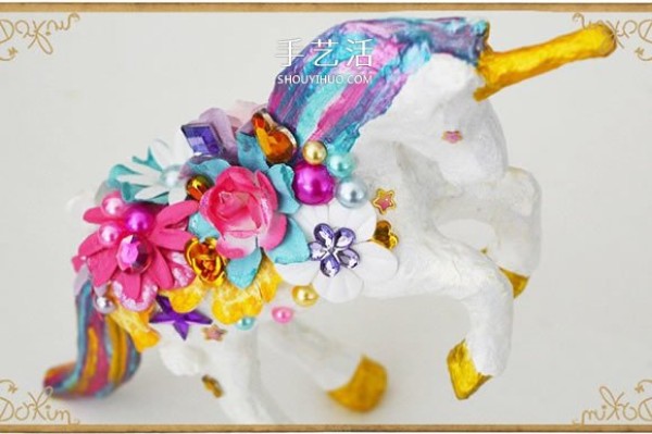 Exquisite unicorn ornaments DIY clay sculptures transformed into ornaments