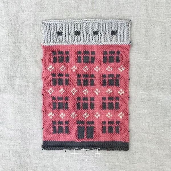 Hand-woven blanket, inspired by Copenhagens colorful and unique architecture