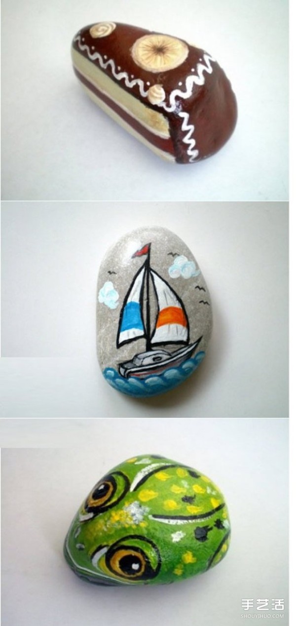 There are so many cute stone paintings to enjoy the cute stone painting pictures