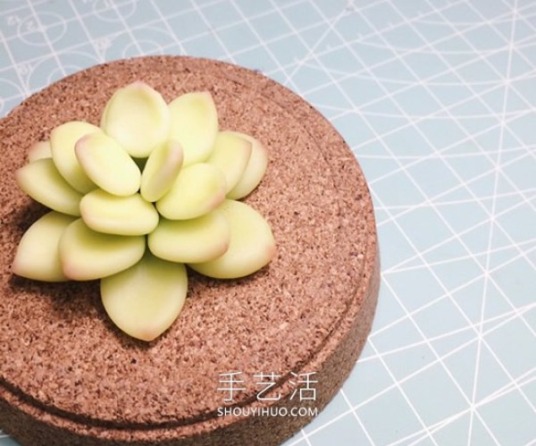 Realistic Clay Succulent Handmade Illustrated Tutorial