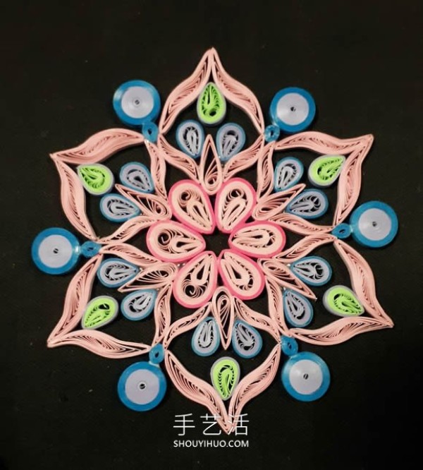 Symbolizes good luck and good luck! Tutorial on making paper mandala flowers