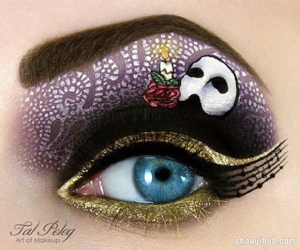 The magical art on the eyes. Do you dare to try such exaggerated eye makeup? 