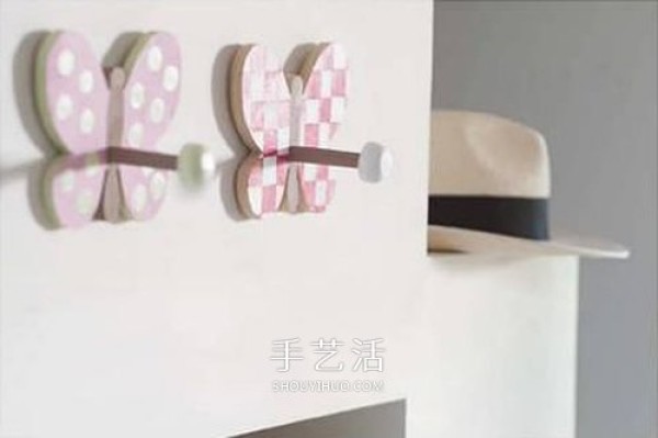 DIY Butterfly Clothes Hooks How to Beautify Clothes Hooks Illustrated Tutorial