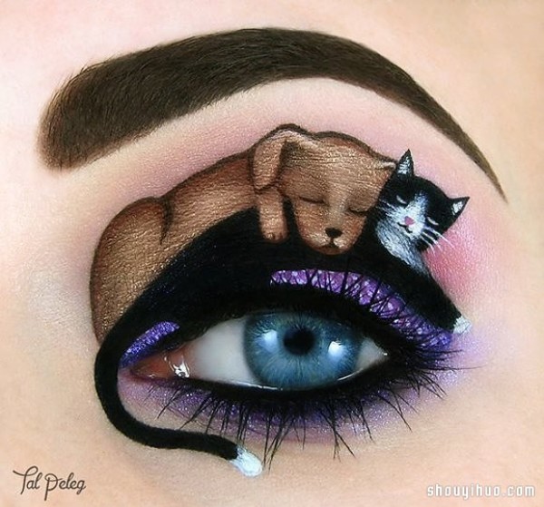 The magical art on the eyes. Do you dare to try such exaggerated eye makeup? 