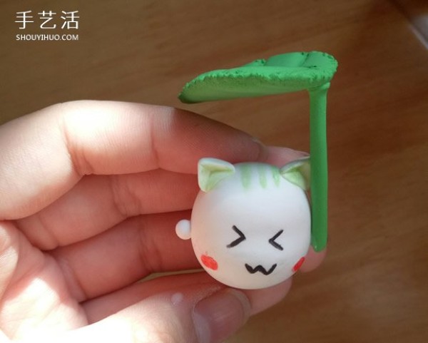 How to make a kitten holding an umbrella from clay, ultra-light clay cartoon cat DIY