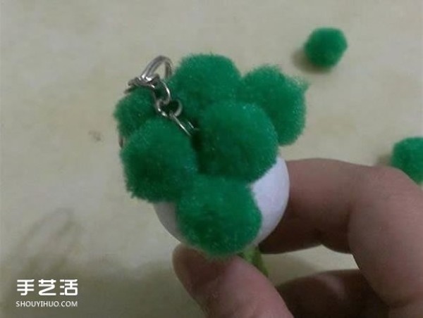 How to make homemade wedding souvenirs with cute cauliflower keychain pendant DIY